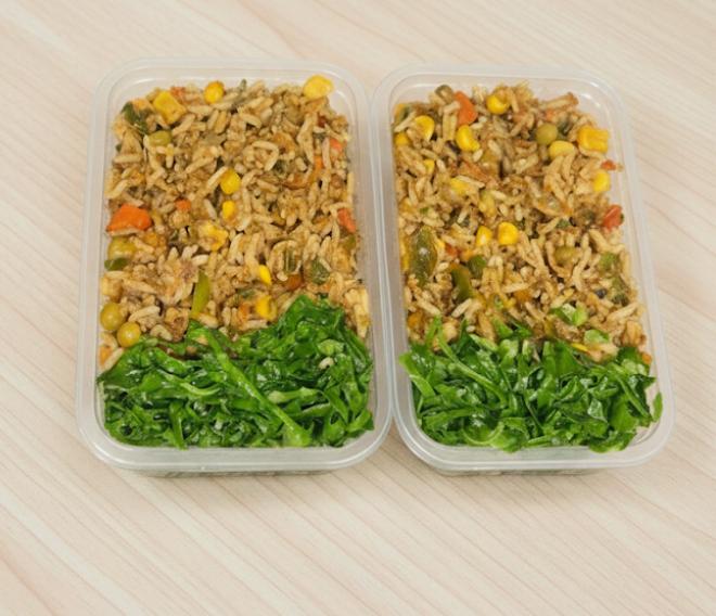 Arroz Primavera com Sardinha